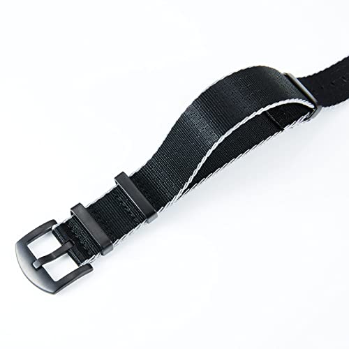 Image of BINLUN Nylon Watch Band Thick G10 Premium Ballistic Nylon Multicolor Replacement Watch Straps with Silver /Black Stainless Steel Buckle for Men Women 18mm 20mm 22mm 24mm