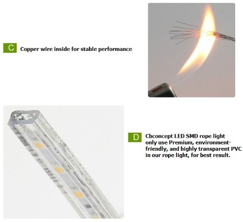 Tira LED Flexible CBConcept 90FT Azul 120V Alta Potencia miniatura 4