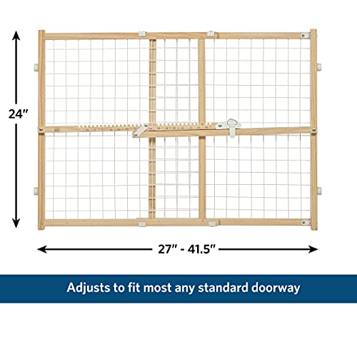 Midwest Homes For Pets Wire Mesh Pet Safety Gate, 24 Inches Tall & Expands 27-41.5 Inches Wide #TOP5