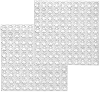 200pcs Self Stick Rubber Feet Bumper Pads Self-Adhesive Sound Dampening Buffer Pads for Cupboard Cabinet Doors Drawers Glass Tops Picture Frames Cutting Boards Chair - Clear