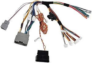 RED WOLF T-Harness Wiring Adapter OBD2 Plug Connector to Retain OEM Factory AMP Amplifier Replacement for Jeep Wrangler Chrysler Dodge Ram 2007-2018 Select Models