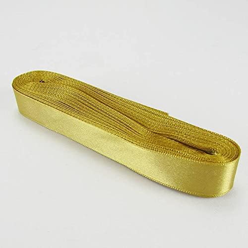 Pompon Gold (altın) Saten Kurdela 2 Cm. X 10 Metre