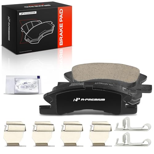 Image of A-Premium Front Ceramic Brake Pads Compatible with Mitsubishi