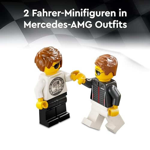 LEGO Speed Champions Mercedes-AMG G 63 & Mercedes-AMG SL 63, Bauset mit 2 Spielzeug Autos und 2 Fahrer Minifiguren, Geschenk für Jungen und Mädchen, Modellauto Set, Rennwagen Spielzeug 76924