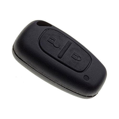 Jongo - Coque de Clé sans Lame Compatible avec Renault Kangoo, Trafic 2 et Master 2 | Boitier Clef Plip Voiture Utilitaire Télécommande 2 Boutons