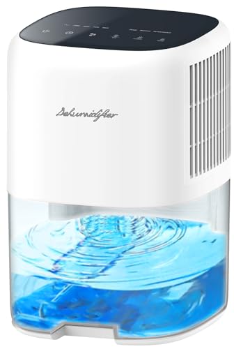 Small Dehumidifier for Home 44OZ Quiet with Auto Off & Defrost 5 Timers 3 modes 10 Color Lights 3 Brightness 260 Sq.ft Portable Dehumidifiers for Basement Bedroom Bathroom RV Closet