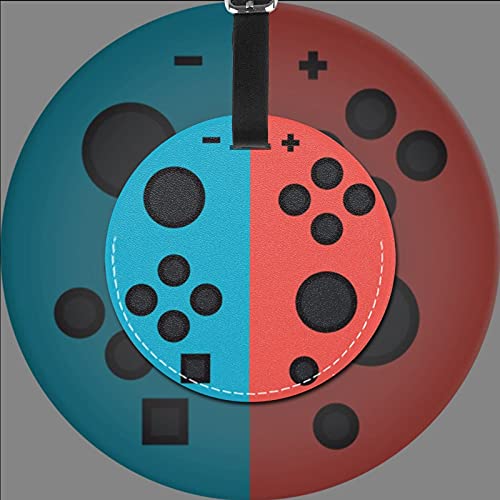 Luggage Tag Video Game Gamer, Pu Leather Bag Travel Suitcases Id Identifier Baggage Label for Women Men Boys Girls2