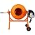 3 Cu. Ft Electric Concrete Mixer, 1/3 HP Portable Electric Mixer Machine with Wheel and Stand, Freestanding Concrete Cement Mixer Machine for Stucco Mortar Seeds