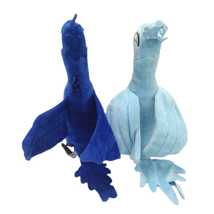Carino Originale Rio 2 Pappagallo Peluche Giocattoli Morbido Fumetto Pappagallo Blu Pappagallo Farcito Bambole Animali Per Bambini/Coppie Regalo Di Compleanno 35 cm 2 Pz