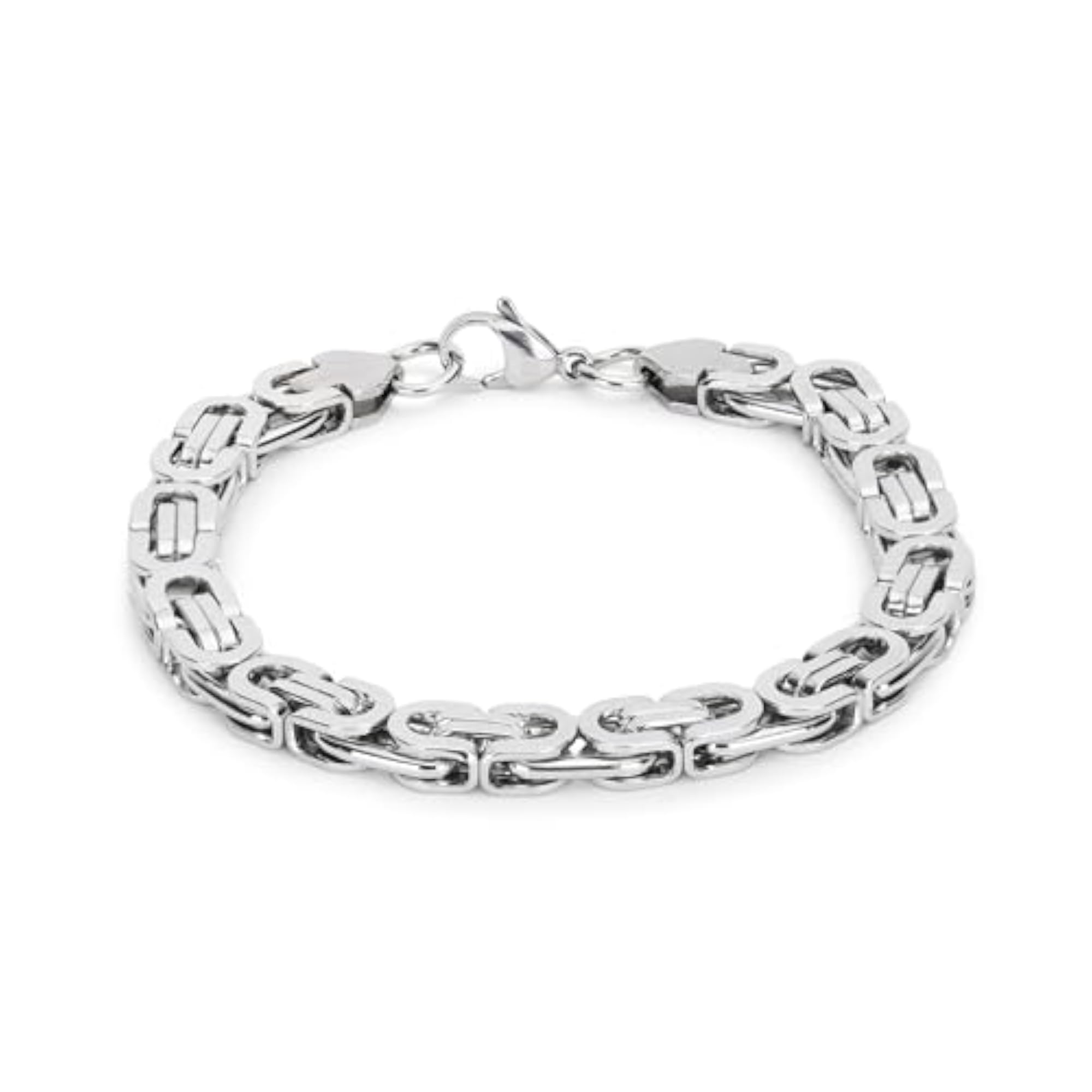Stylish Shiny Black Stainless Steel Bracelet for Men