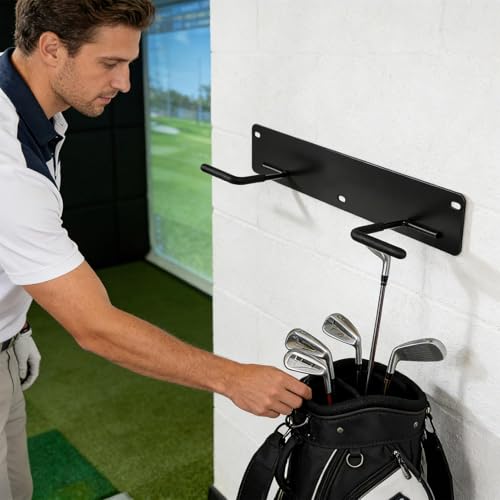Soporte de almacenamiento para club de golf y bastidor de pared para ahorrar espacio 3