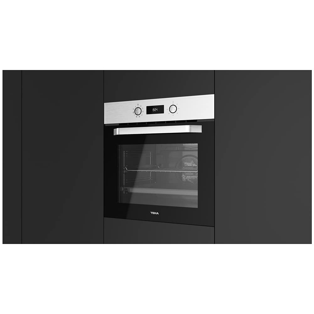 TEKA Horno HydroClean® PRO Multifunción 60 cm, Limpieza HydroClean ECO, Función Airfry, 8 Funciones de Cocinado, Puerta Extractable, Clase A+, HCB 6535
