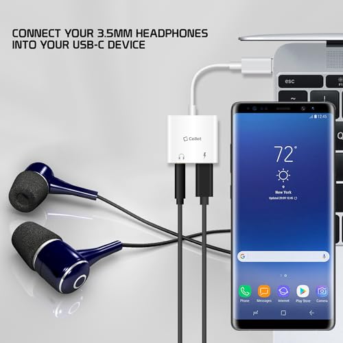 Cellet Cable Adaptador USB-C a Audio Aux 3.5mm miniatura 3