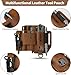 Jack&Chris Genuine Leather Multitool Sheath, Handmade EDC Belt Organizer with Belt Loop for Multi-Tool Flashlight Pen Key Clip, Practical EDC Pouche Great for Work and Daily Use