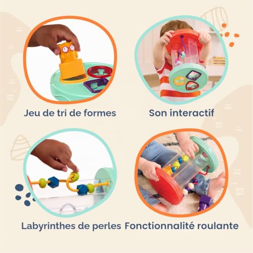 B. toys - Hooty-Hoo, trieur de Formes sonore avec 3 hiboux et Perles – vue 5