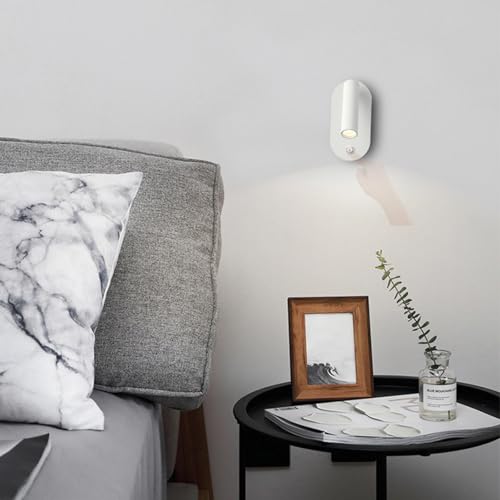 Aplique de pared LED de 330° rotación con interruptor integrado de diseño nórdico