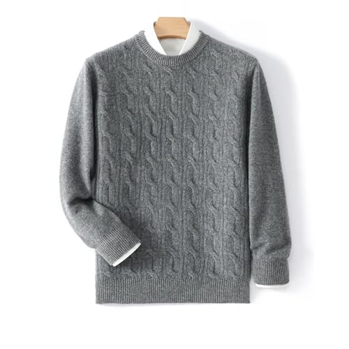 Men's Wool Sweater Thick Warm Pullover O-Neck Cashmere Knitwear Tops for Cool Seasons3