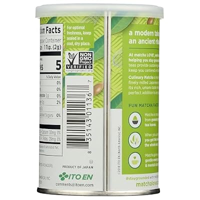 Matcha Love Culinary Matcha 3.5 Ounce Finely Milled Green Tea Leaves, Japanese Style Matcha Powder