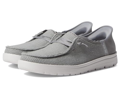 Skechers Modern Comfort Women's Women's Venice-Coastal Groove Boat Shoe, Grey, 7
