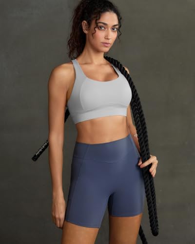 Image of RUNNING GIRL High Impact Sports Bras for Women, Adjustable Straps Bra High Support Workout Bra with Sewn in Pads