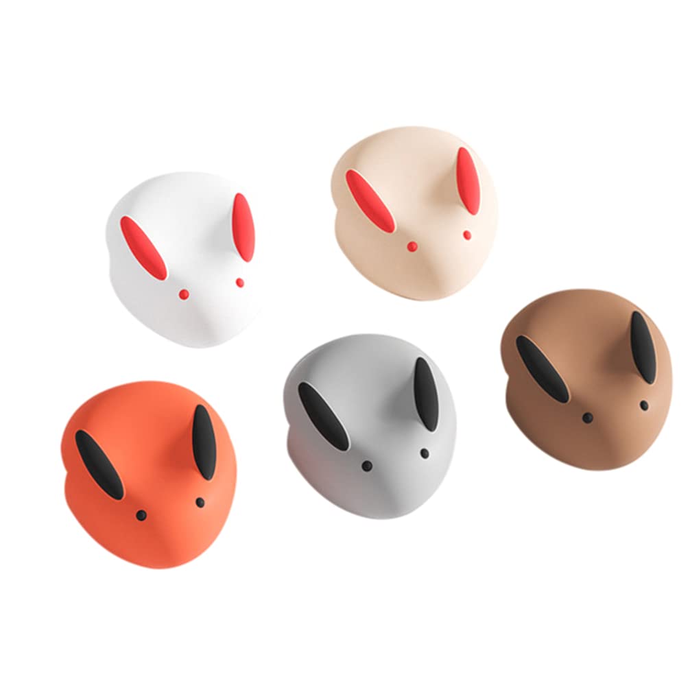 5pcs Corner Protector Silicone Rubbit Baby Proofing Table Corner Guards Keep Child Safe Protectors Child Safety Furniture Bumper Corner Cushions 5 Colors