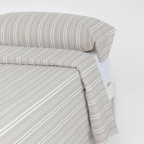 TRAMAS+ Copripiumino 100% Cotone Stampato, Letto 105, Copripiumino de 180x220cm e 1 federa 125x45cm - Raya Segovia Verde Keike
