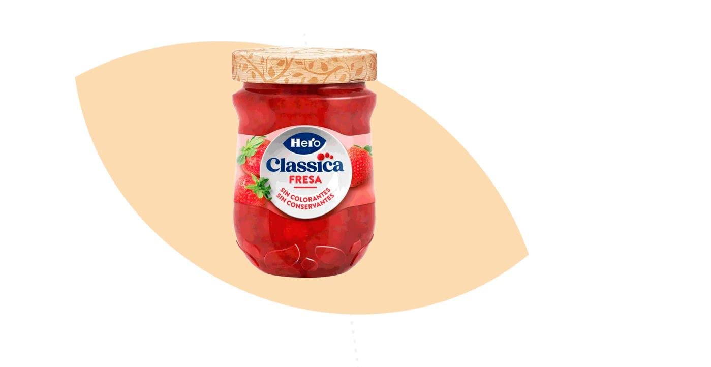 Hero Classica Mermelada de Fresas, Sin colorante ni conservantes - 330g