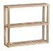 Produktbild WENKO Wandregal Mod. Acina Badezimmerregal Akazienholz FSC zertifiziert vielseitig für Küche Bad Wohnzimmer Flur 3 Ebenen für Bücher Deko skandinavisches Design Naturholz Möbel 60 x 54 x 15 cm natur