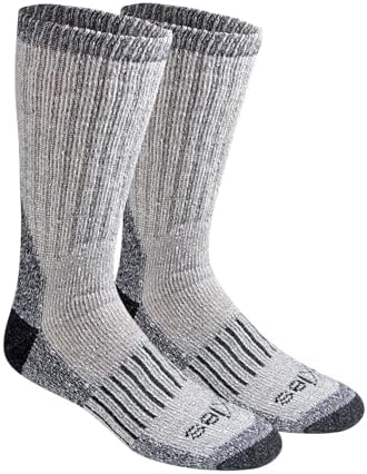 Dickies Men's Heavy Weight Wool Blend Thermal Crew Socks (2-Pack)