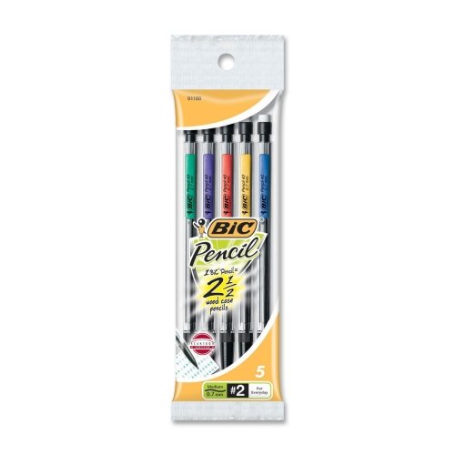 Wholesale CASE of 25 - Bic .7mm Mechanical Pencils-Mechanical Pencil, w/ 3 No. 2 Leads, .7mm, 5/PK