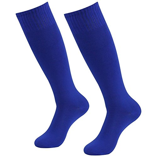 FOMANN Teens Soccer Socks 4 Pack Boys Girls Knee Long Solid Team Socks Children Sport Socks4