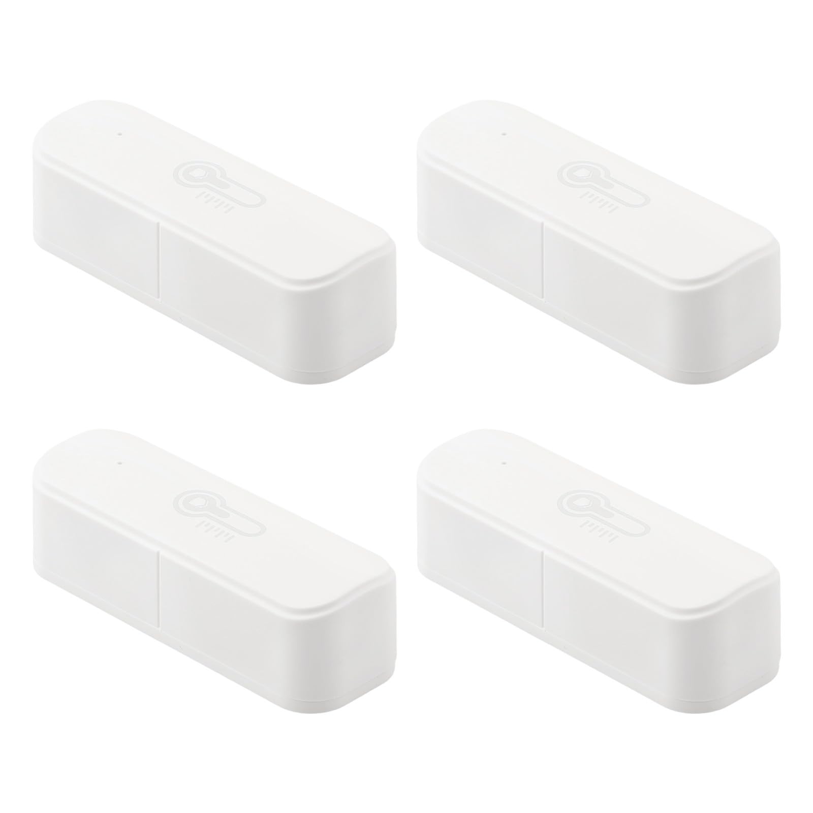 Tuya Smart WiFi Sensore di umidità di temperatura, avvisi in tempo reale, compatibile con Alexa, montaggio a parete o da tavolo, alimentato a batteria, bianco, confezione da 2 per casa e