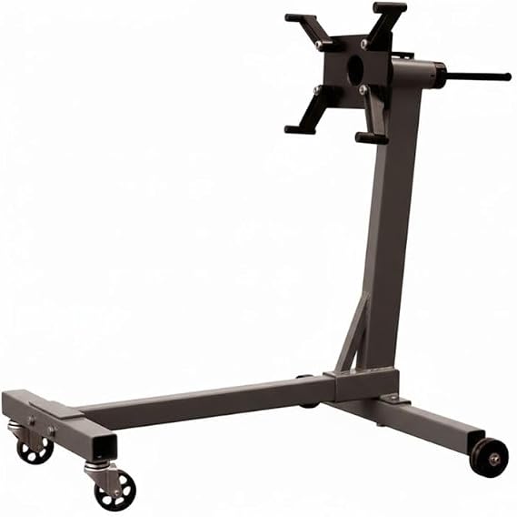 450kg Engine Stand – Heavy Duty Rotating Motor Mount with Adjustable Arms & Swivel Castor Wheels