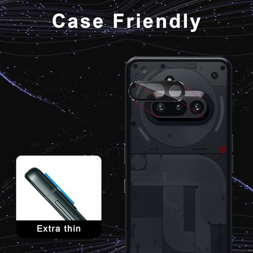 Image of Xmon Back Camera Lens Protector for Nothing Phone 3A (1 Pack) Premium Camera Glass Protector Guard, Anti-Scratch, Ultra-Clear, Easy Installation
