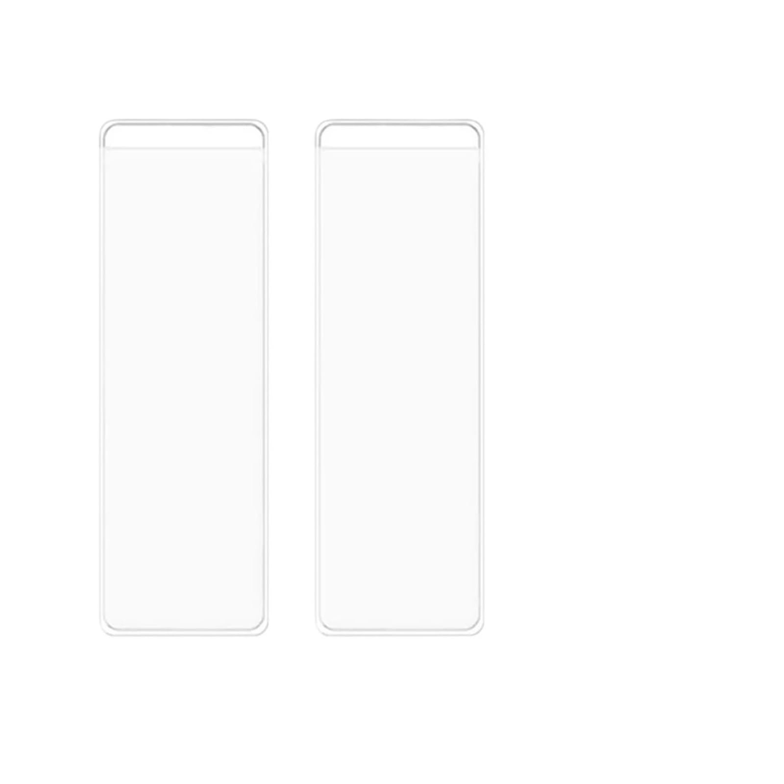 Hzomif 200 Pcs Clear Adhesive Label Pockets - Self-Sticking Plastic Card Holders for Folders & Binders