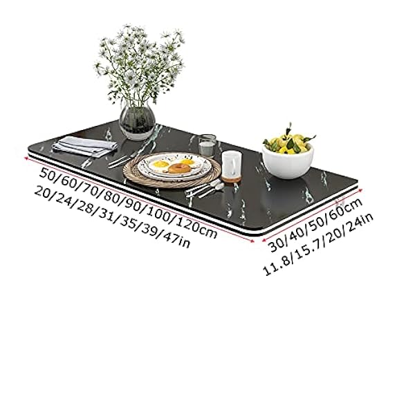 Zwarte opklapbare wandgemonteerde klaptafel, moderne en minimalistische wandgemonteerde klaptafel, multifunctionele wandgemonteerde bartafels, zwevend werkstation, laptopbureau (120x50cm/47x20in) (90x