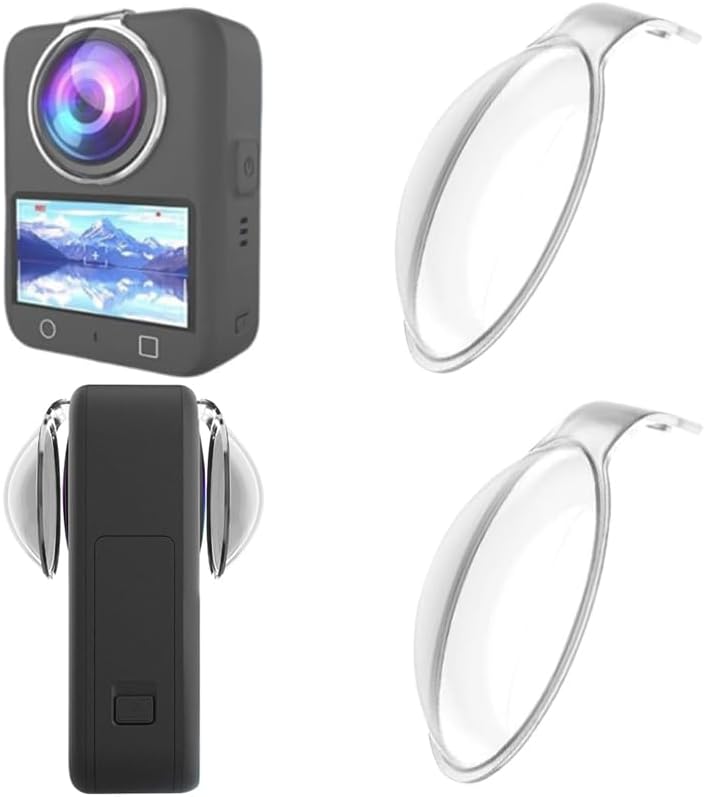 Protector de lentecubierta protectora de lente para cámara DJI Osmo 360, diseño de cierre a presión, dureza 9H de alta transmitancia, resistente al