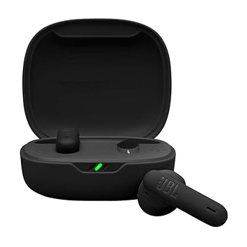 JBL Wave Flex 2 in-Ear Wireless Earbuds (TWS) with Mic,4 mics for Crisp & Clear Calls,40 Hours Battery,Ip54 Water&Dust Resistance,Multi-Point Connection (Black) - image, photos