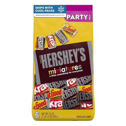 HERSHEY'S Miniatures Assorted Chocolate Candy Party Pack
