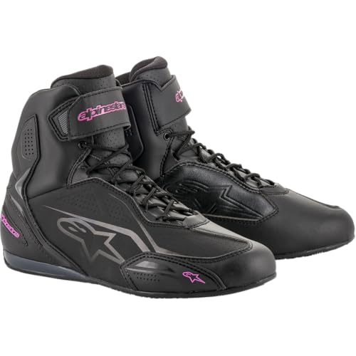 Alpinestars Stella Faster-3 Shoes Motorcycle Boots Black Fuchsia, Black/Fuchsia, 41