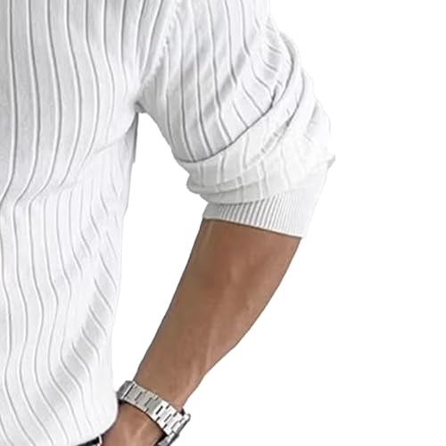Men's Ribbed Quarter Button Sweater Mens Knit Polo Sweater Casual Polo Sweaters for Men4