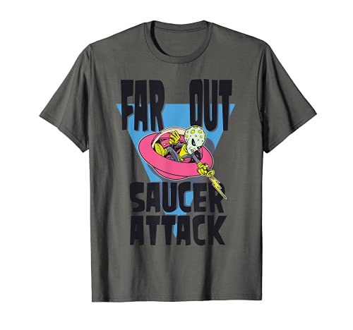 Alien Flying Saucer Attack Ufo Invasión Ciencia Far Out Kids Camiseta