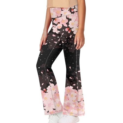 Girls' Flare Leggings High Waisted Kids Flare Yoga Pants Casual Bell Bottoms Dance Workout Pants for Children3