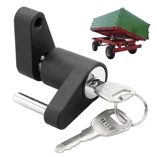 Trailer Tongue Coupler Lock – Hitch Security Lock, Zinc Alloy Rustproof, Keyed Anti Theft Design, Heavy Duty Trailer Protection | Ideal Choice Boat Truck RV Car Towing Safety
