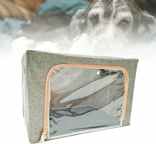 Caja de nebulización para cachorros y gatos, cámara de terapia de oxígeno para mascotas para inhalación, ideal para perros medianos y gatos en incubadora de guardería