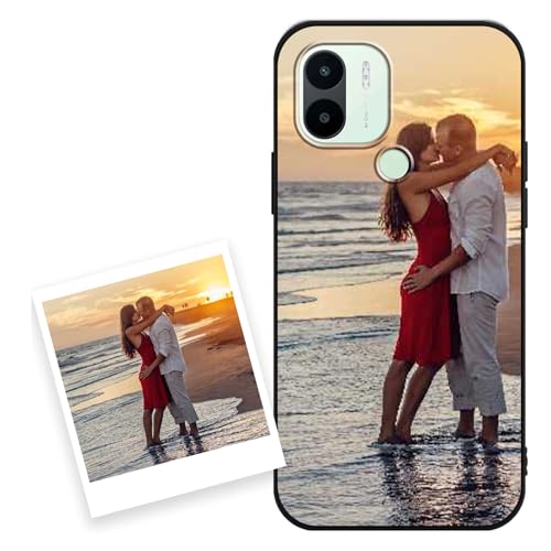 Coiwxmoi Funda Personalizada para Xiaomi Redmi A1/A2 6,52'', Personalizable Case con Imagen Foto, Personalizado Custom Carcasa Antigolpes Flexible Protector Cover para Redmi A1/A2, Negro