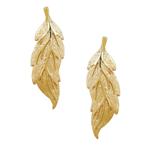 Estele Fashion Jewellery Gold Plated Nature Inspired Oversized Leafy Design Earrings for Girls and Women-722/701-IG ER (B08CPYTF27) Amazon Price History, Amazon Price Tracker