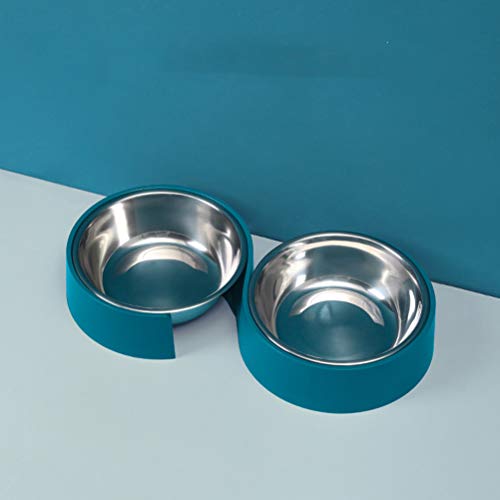 Tigela de design minimalista em forma de S para animais de estimação tigela anti-tombamento para cãe