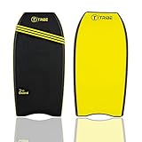 The Tribe Guard Adult or Kids Bodyboard 39' - Black/Black/Electric Lemon