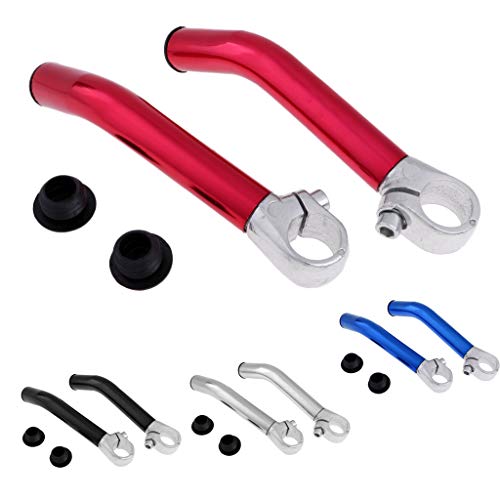 F Fityle 1 Par Premium Mountain Bike Bar End Liga De Alumínio Da Bicicleta Guiador Termina Aperto No